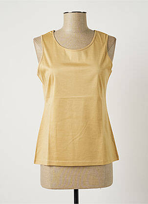 Top stretch sans manche beige MONTAGUT femme