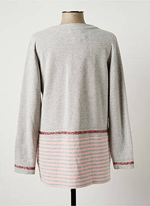 Gilet manches longues stretch gris CHRISTIAN MARRY femme