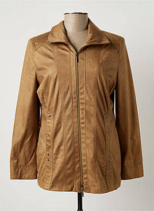 Veste casual epaulette marron MY WAY FER femme