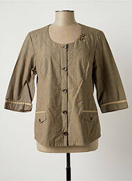 Veste chic fausses poches vert CHRISTIAN MARRY femme