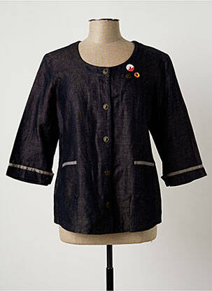 Veste en jean coupe cintrée bleu CHRISTIAN MARRY femme