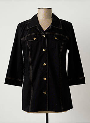 Veste casual col chemisier noir TELMAIL femme