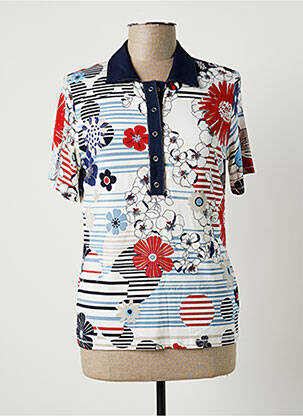 Polo stretch manches courtes blanc COSTURA 40 femme