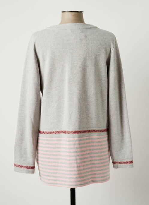 Gilet manches longues gris CHRISTIAN MARRY pour femme