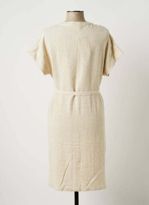 Robe mi-longue beige TELMAIL femme