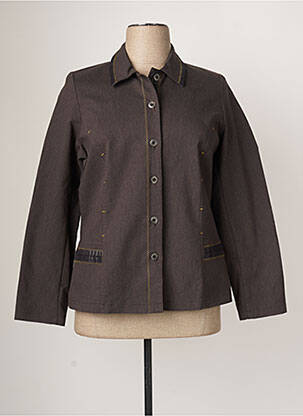 Veste casual epaulette marron TELMAIL femme