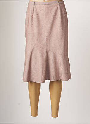 Jupe mi-longue coupe évasée violet CHRISTIAN MARRY femme