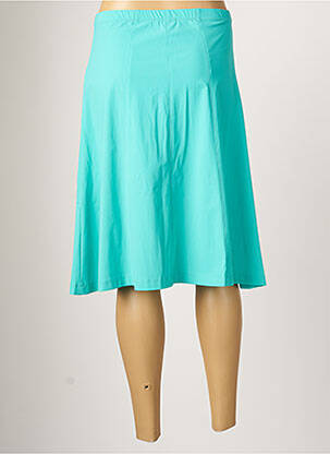 Jupe mi-longue stretch bleu CHRISTIAN MARRY femme