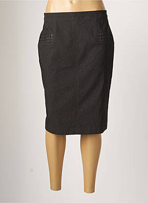 Jupe mi-longue stretch gris TELMAIL femme