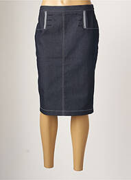 Jupe mi-longue taille normale bleu TELMAIL femme