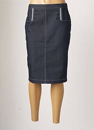 Jupe mi-longue taille normale bleu TELMAIL femme