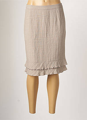 Jupe mi-longue coupe évasée gris TELMAIL femme