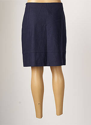 Jupe mi-longue fermeture zip latéral bleu ATELIER GARDEUR femme