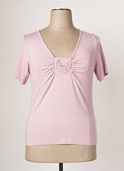 T-shirt rose TELMAIL pour femme seconde vue