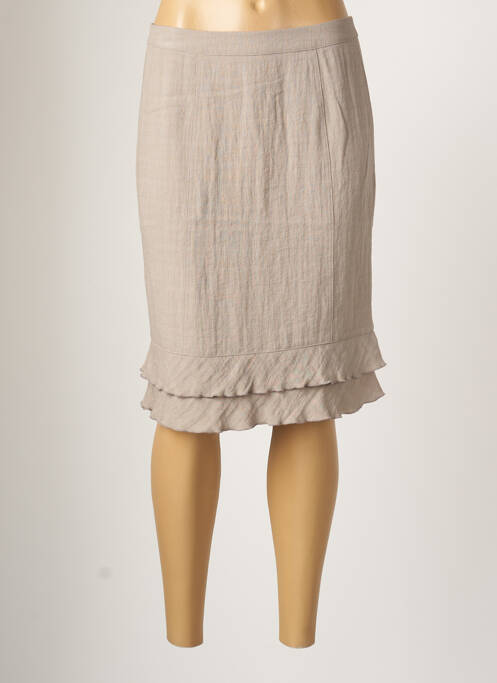 Jupe mi-longue coupe évasée gris TELMAIL femme