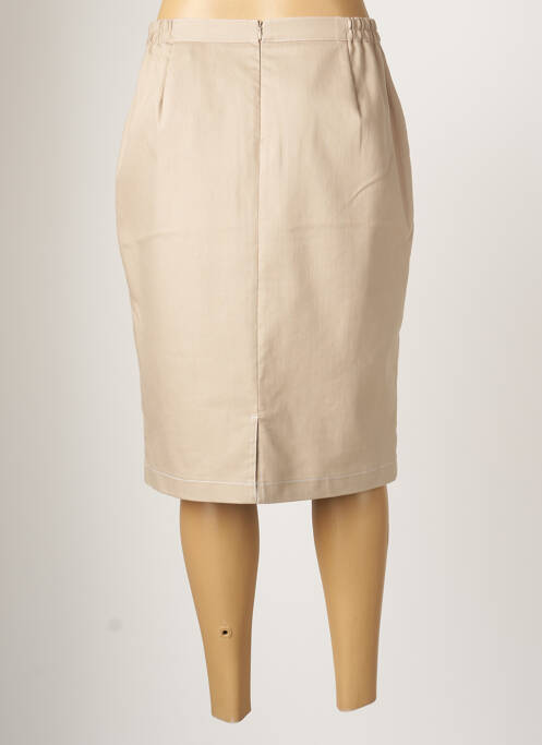 Jupe mi-longue beige TELMAIL pour femme