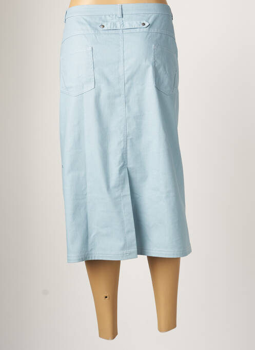 Jupe mi-longue bleu CHRISTIAN MARRY pour femme