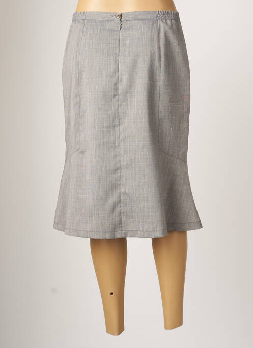 Jupe mi-longue gris CHRISTIAN MARRY femme