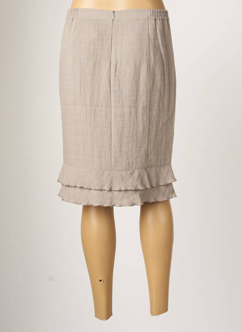 Jupe mi-longue gris TELMAIL pour femme