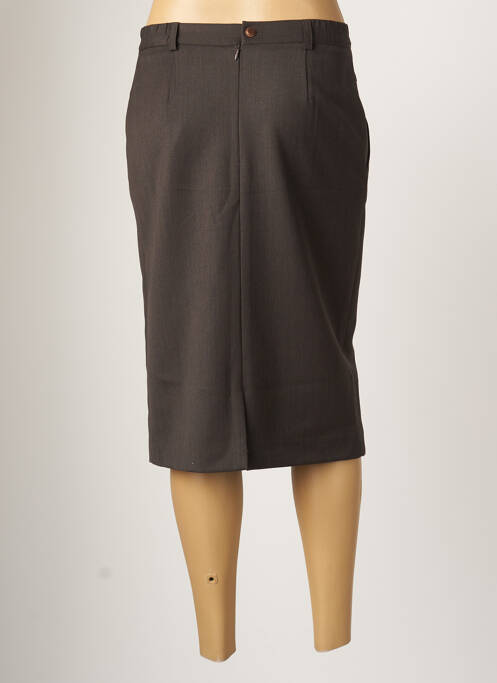 Jupe mi-longue marron KARTING pour femme