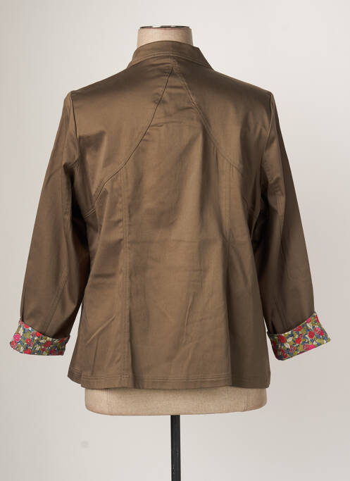 Veste casual vert CHRISTIAN MARRY pour femme