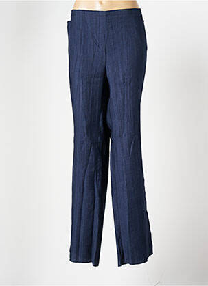 Pantalon droit taille élastique taille normale bleu CHRISTIAN MARRY femme