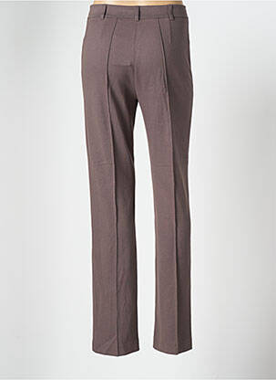 Pantalon droit stretch taille normale marron LEWINGER femme