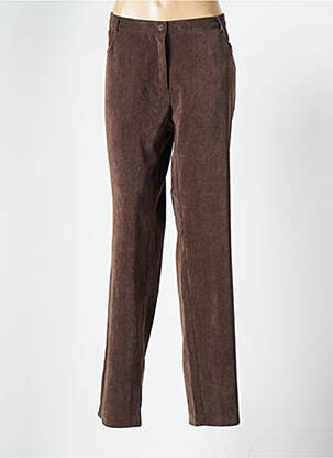 Pantalon droit stretch taille normale marron COSTURA 40 femme