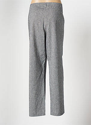 Pantalon droit fermeture zippée sous rabat boutonné taille normale gris TELMAIL femme
