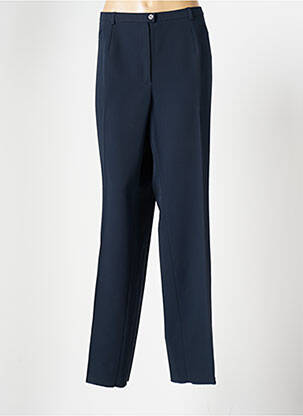 Pantalon droit taille élastique taille normale bleu CHRISTIAN MARRY femme