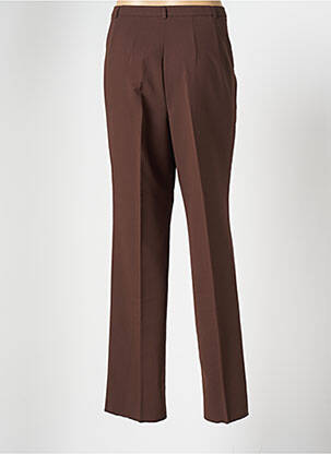 Pantalon droit stretch taille normale marron CHRISTIAN MARRY femme