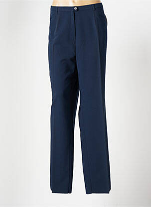 Pantalon droit stretch taille normale bleu CHRISTIAN MARRY femme
