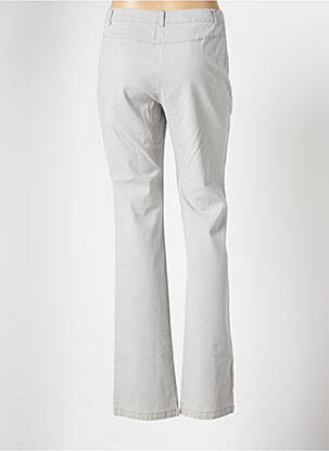 Pantalon droit stretch taille normale gris BLEU DE SYM femme