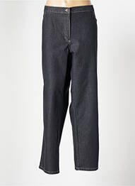 Pantalon droit fermeture zippée sous rabat boutonné taille normale bleu RICHY femme