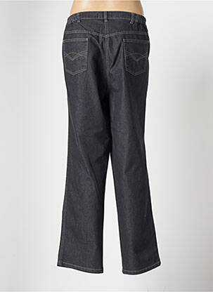 Pantalon droit fermeture zippée sous rabat boutonné taille normale bleu RICHY femme