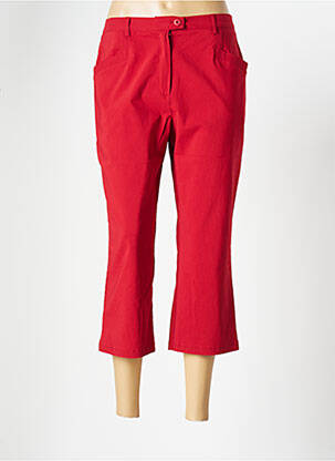 Pantacourt coupe droite taille normale rouge TELMAIL femme