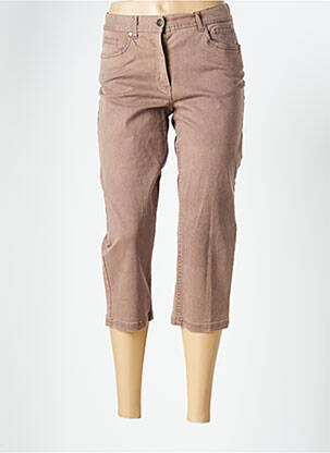 Pantacourt coupe droite taille normale beige JENSEN femme