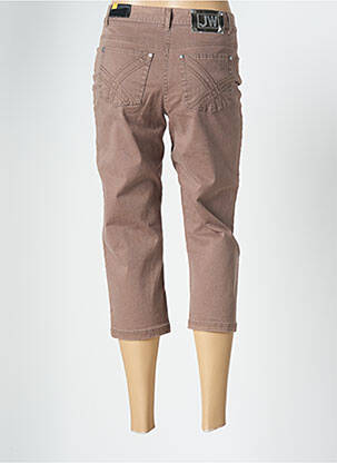 Pantacourt coupe droite taille normale beige JENSEN femme