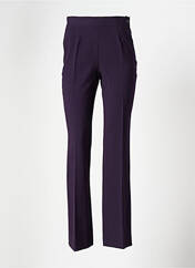 Pantalon droit violet SYM pour femme seconde vue