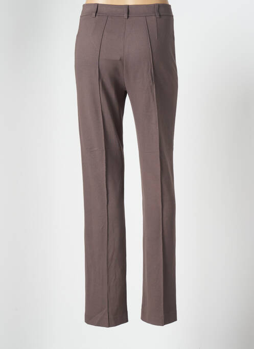 Pantalon droit stretch taille normale marron LEWINGER femme