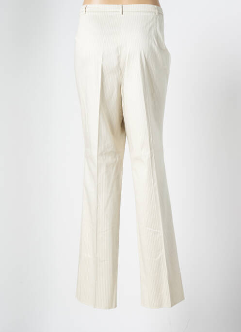 Pantalon droit beige CHRISTIAN MARRY pour femme