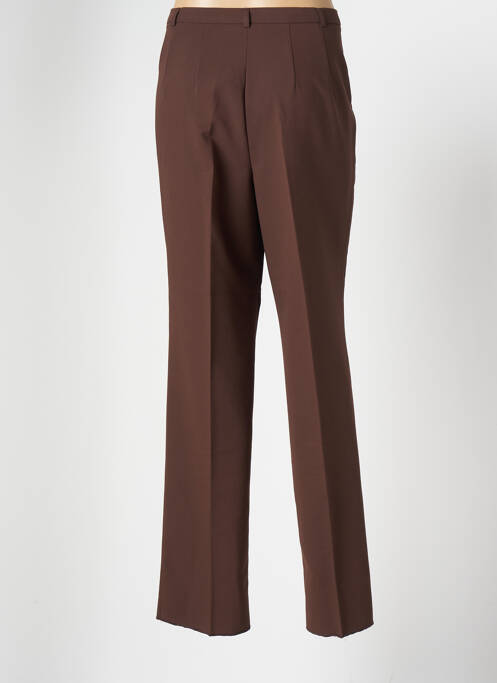 Pantalon droit marron CHRISTIAN MARRY pour femme
