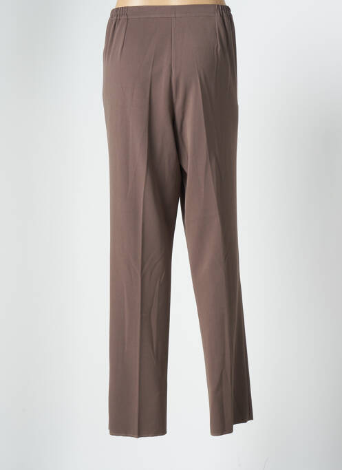 Pantalon droit marron GRIFFON pour femme