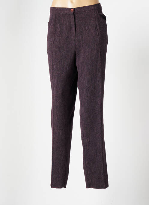 Pantalon droit violet GRIFFON pour femme