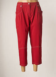 Pantacourt coupe droite taille normale rouge TELMAIL femme