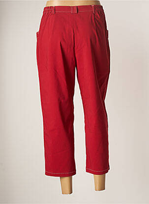 Pantacourt coupe droite taille normale rouge TELMAIL femme