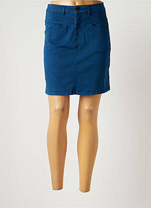 Jupe courte poches bleu BLUTSGESCHWISTER femme