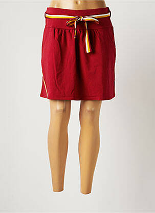 Jupe courte poches rouge BLUTSGESCHWISTER femme