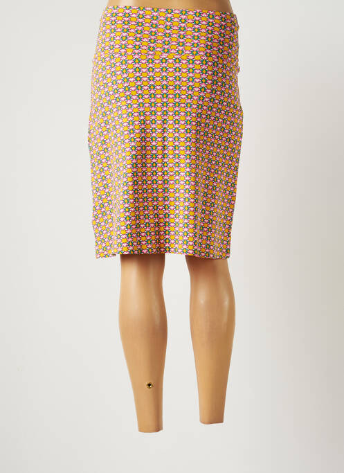 Jupe mi-longue taille normale jaune BLUTSGESCHWISTER femme