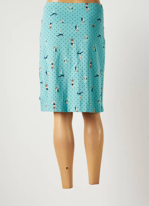 Jupe mi-longue taille normale bleu BLUTSGESCHWISTER femme